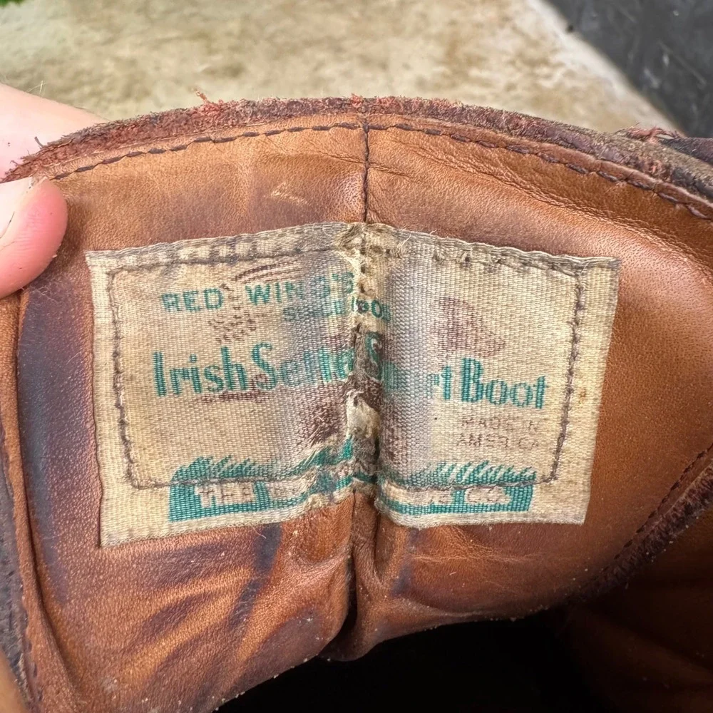 Red Wing Irish Setter Boots Hiking Made in USA Vintage 70s Mens 13 D
